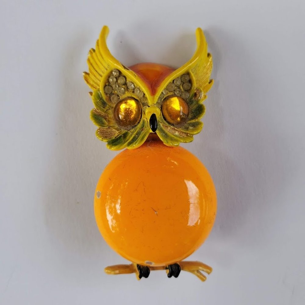 Vintage Owl Brooch